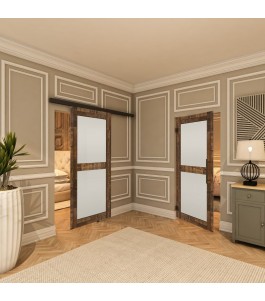 Pendeltür - Country Altholz Astig Model 24-modernes Zuhause