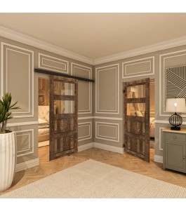 Pendeltür - Country Altholz Astig Model 32-modernes Zuhause