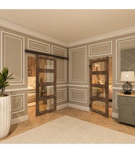 Pendeltür - Country Altholz Astig Model 34-modernes Zuhause