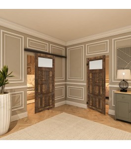 Pendeltür - Country Altholz Astig Model 35-modernes Zuhause