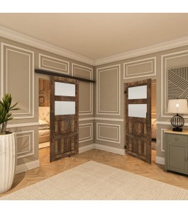 Pendeltür - Country Altholz Astig Model 36-modernes Zuhause