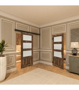 Pendeltür - Country Altholz Astig Model 37-modernes Zuhause