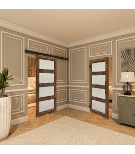 Pendeltür - Country Altholz Astig Model 38-modernes Zuhause