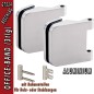 Glastürbeschlag OLIVER SET - Aluminium Glastürbeschlag OLIVER SET - Aluminium