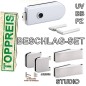 Glastürbeschlag OLIVER SET - Aluminium Glastürbeschlag OLIVER SET - Aluminium