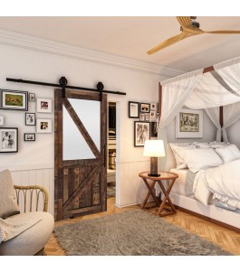 Glasschiebetür BARN-LINE - Country Altholz Astig Model 43