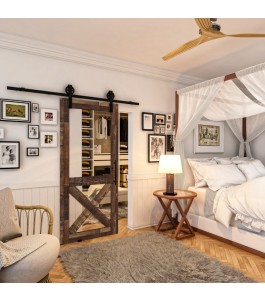 Glasschiebetür BARN-LINE - Country Altholz Astig Model 52