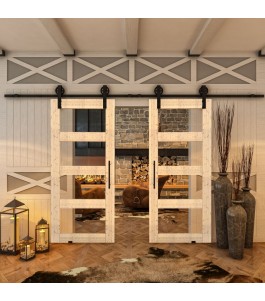 Glasschiebetür BARN-LINE - Country Astkiefer Model 31