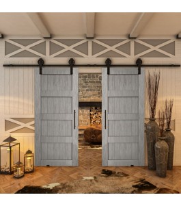 Glasschiebetür BARN-LINE - Country Graueiche Model 30