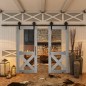 Glasschiebetür BARN-LINE - Country Graueiche Modell 51 Glasschiebetür BARN-LINE - Country Graueiche Modell 51