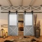 Glasschiebetür BARN-LINE - Country Graueiche Modell 54