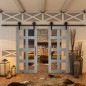 Glasschiebetür BARN-LINE - Country Graueiche Modell 61