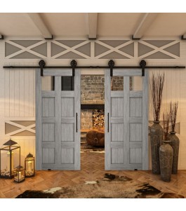 Glasschiebetür BARN-LINE - Country Graueiche Model 63