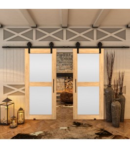 Glasschiebetür BARN-LINE - Country Sonoma Eiche Model 23