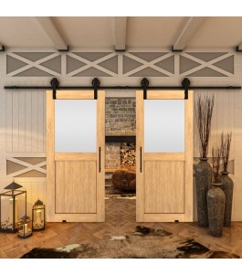 Glasschiebetür BARN-LINE - Country Sonoma Eiche Model 24