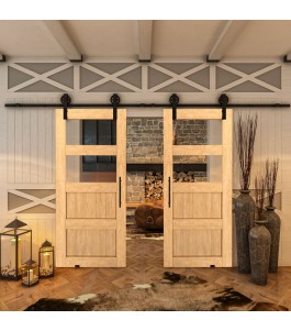 Glasschiebetür BARN-LINE - Country Sonoma Eiche Model 33