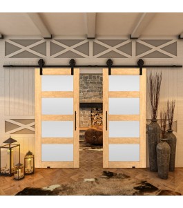 Glasschiebetür BARN-LINE - Country Sonoma Eiche Model 35