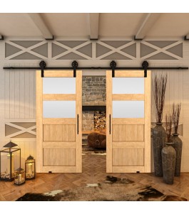 Glasschiebetür BARN-LINE - Country Sonoma Eiche Model 37