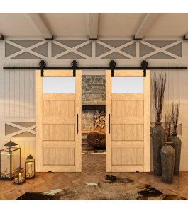 Glasschiebetür BARN-LINE - Country Sonoma Eiche Model 38