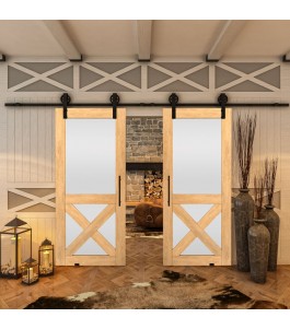 Glasschiebetür BARN-LINE - Country Sonoma Eiche Model 53