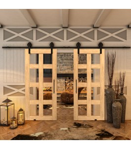 Glasschiebetür BARN-LINE - Country Sonoma Eiche Model 61