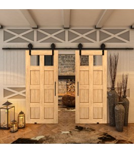 Glasschiebetür BARN-LINE - Country Sonoma Eiche Model 63