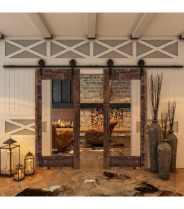 Glasschiebetür BARN-LINE - Country Altholz Astig Model 11