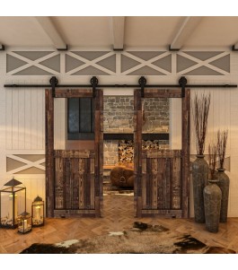 Glasschiebetür BARN-LINE - Country Altholz Astig Model 21