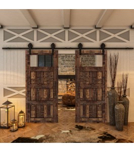 Glasschiebetür BARN-LINE - Country Altholz Astig Model 31