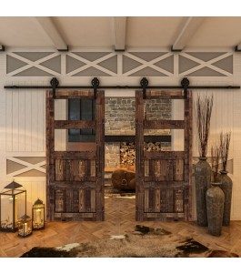 Glasschiebetür BARN-LINE - Country Altholz Astig Model 32