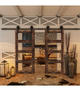 Glasschiebetür BARN-LINE - Country Altholz Astig Model 34