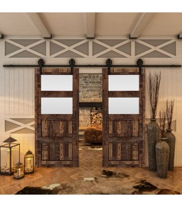 Glasschiebetür BARN-LINE - Country Altholz Astig Model 36