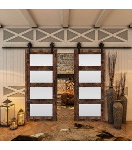 Glasschiebetür BARN-LINE - Country Altholz Astig Model 38