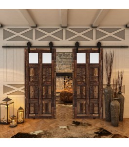 Glasschiebetür BARN-LINE - Country Altholz Astig Model 64