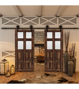 Glasschiebetür BARN-LINE - Country Altholz Astig Model 65