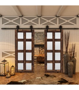 Glasschiebetür BARN-LINE - Country Altholz Astig Model 66
