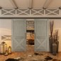 Glasschiebetür BLACK-LINE - Country Graueiche Modell 50 Glasschiebetür BLACK-LINE - Country Graueiche Modell 50
