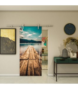 Glasschiebetür PIPE-LINE - Fotoprint Model 182