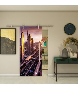 Glasschiebetür PIPE-LINE - Fotoprint Model 213