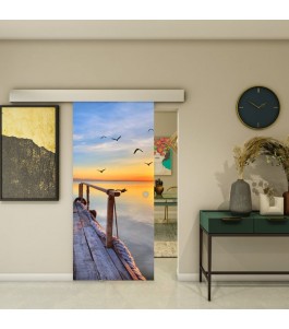 Glasschiebetür ECO-LINE - Fotoprint Model 44