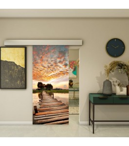 Glasschiebetür ECO-LINE - Fotoprint Model 47