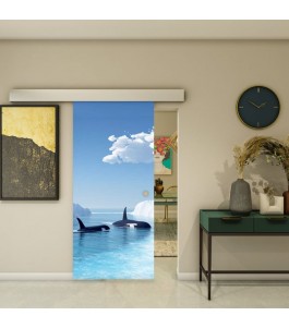 Glasschiebetür ECO-LINE - Fotoprint Model 129