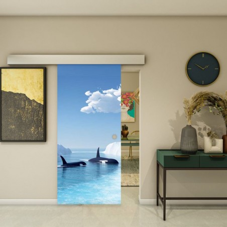 Glasschiebetür ECO-LINE - Fotoprint Model 129