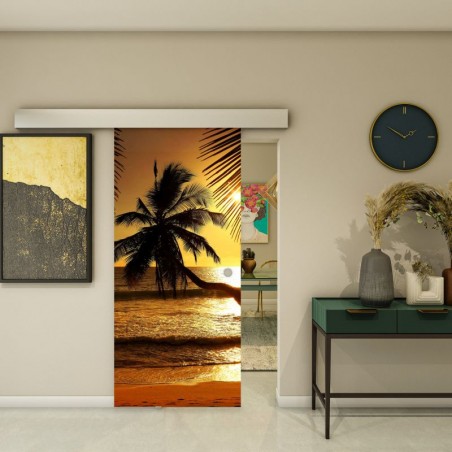 Glasschiebetür ECO-LINE - Fotoprint Model 136