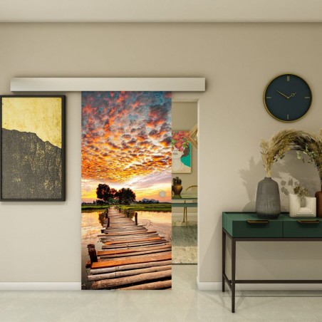 Glasschiebetür ECO-LINE - Fotoprint Model 155