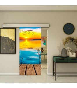 Glasschiebetür ECO-LINE - Fotoprint Model 178