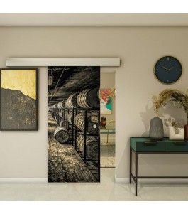 Glasschiebetür ECO-LINE - Fotoprint Model 256