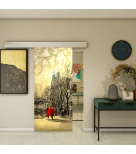 Glasschiebetür ECO-LINE - Fotoprint Model 285