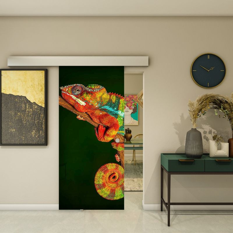 Glasschiebetür ECO-LINE - Fotoprint Modell 296