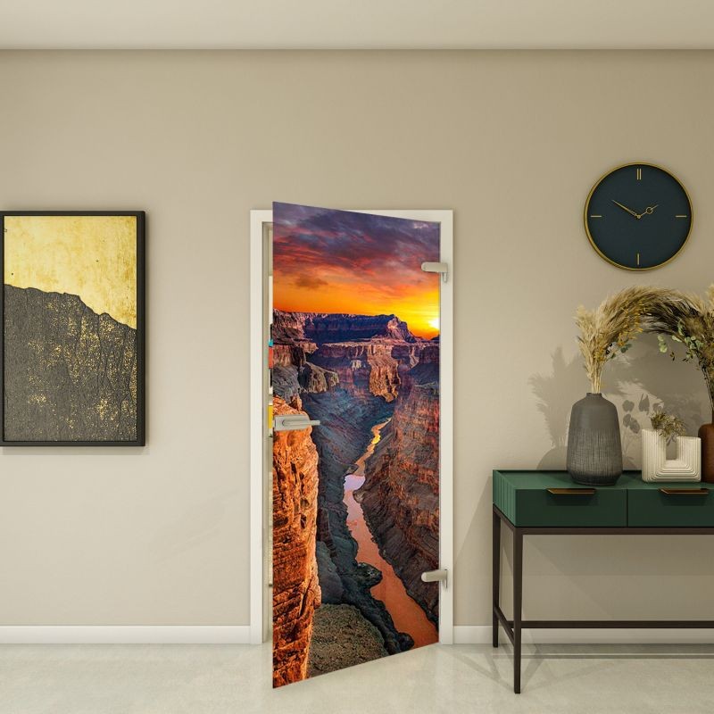 Ganzglastür - Fotoprint Modell 171